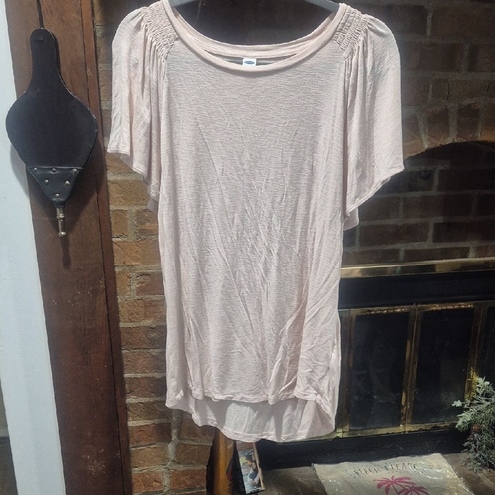 Old Navy Light Pink Short Sleeve Top